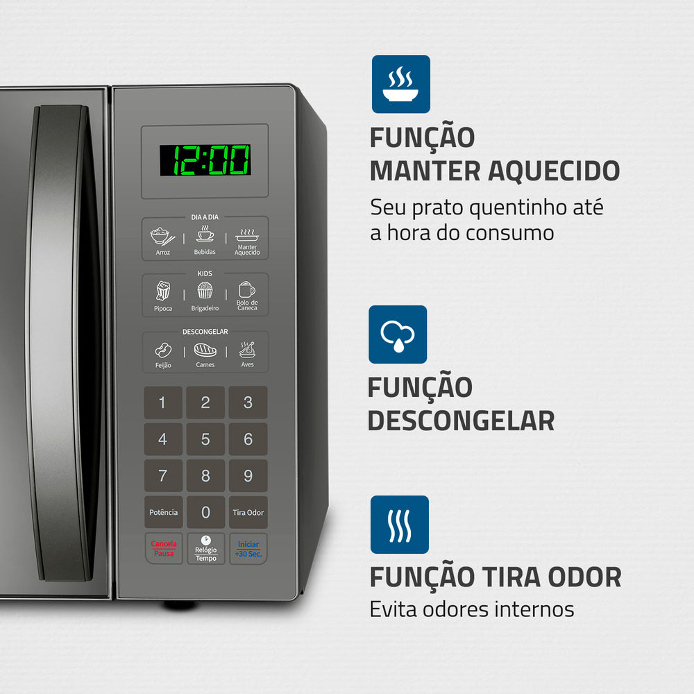 Micro-ondas Mondial Mo-02-34 E 1400w 34 Litros 60hz 220V Micro-ondas Mondial Mo-02-34 E 1400w 34 Litros 60hz 220V